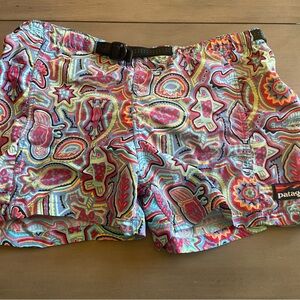 Patagonia Women's Multicolor Patterned Athletic swim Shorts Sz Xs